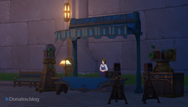 Нинетт и её оборудование в игре