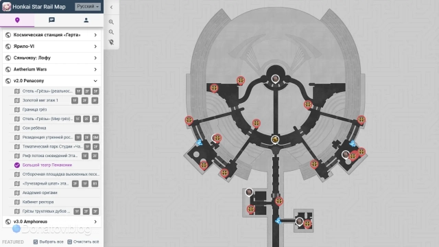 Вид фанатской интерактивной карты «ХСР»