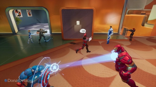 Дэдпул прокачивается во время боя