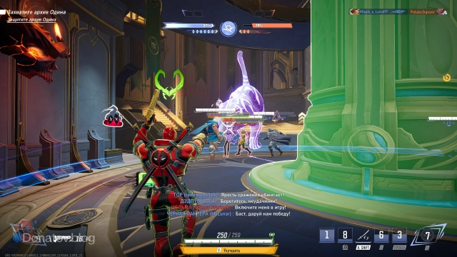 Дэдпул-«Стратег» сражается на объекте с командой