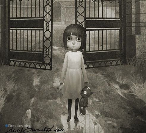 Маленькая Лиза Бэк в приюте