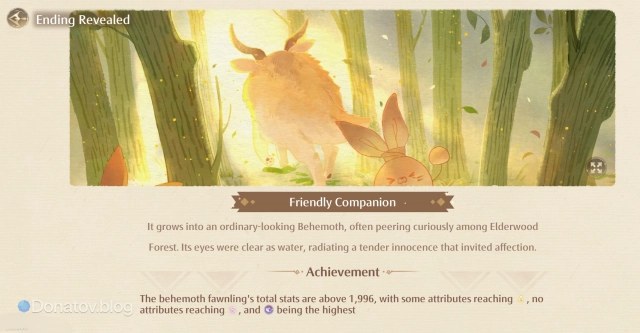 Открытие концовки из раздела Common Ending