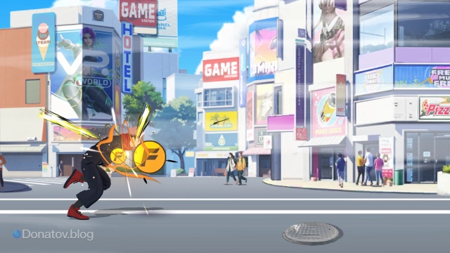 Анимация рывка в коллаборации