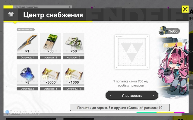 Предрозыгрыш в Arknights: Endfield