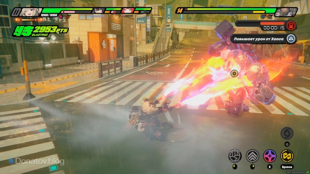 Струя огня — лучшее средство против оголтелого силача