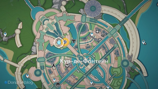 Телепорт у дворца Мермония