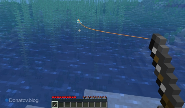Рыбалка в «Майнкрафте»