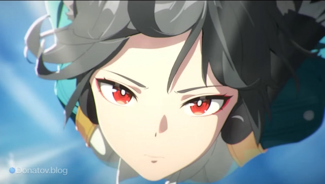 Лицо Мияби из тизера персонажа