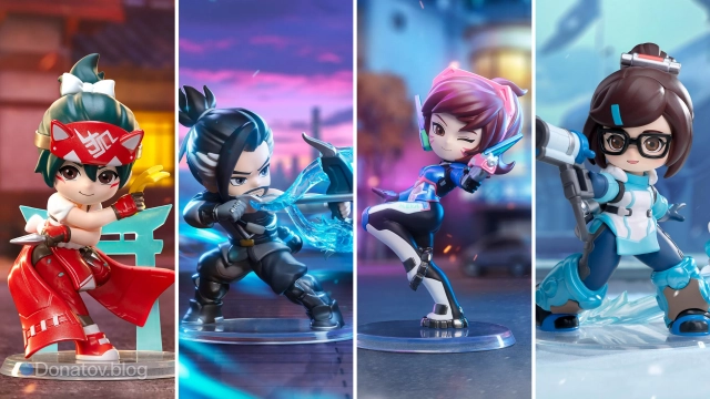 Некоторые фигурки по Overwatch из набора