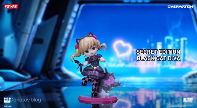 Редкая статуэтка Дивы «Чёрная кошка»