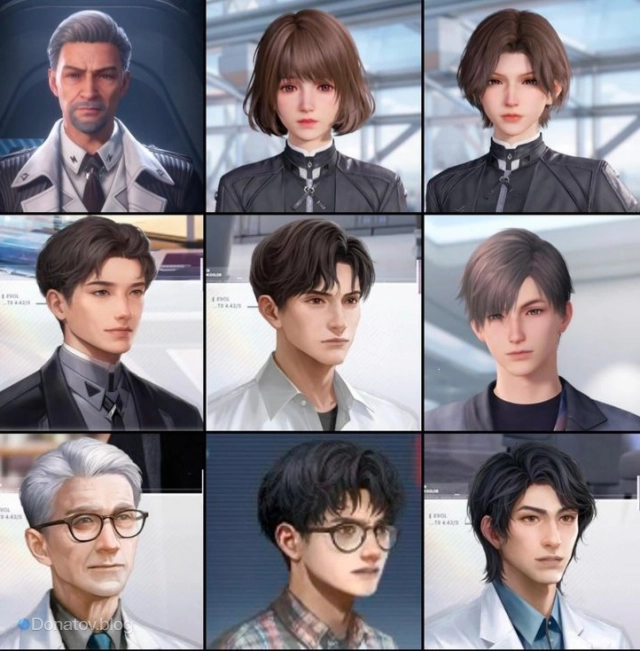 Второстепенные персонажи игры Love and Deepspace