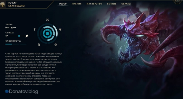 Чо’Гат в клиенте Лола