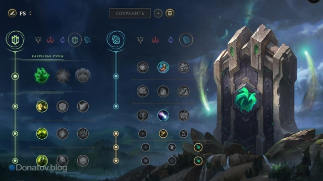 Руны на Чо’Гата через «Хватку нежити»