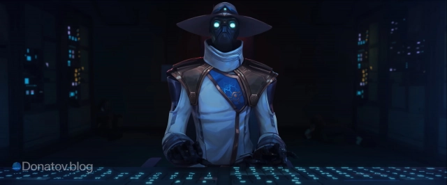 Иллюстрация агента Cypher из синематика Valorant