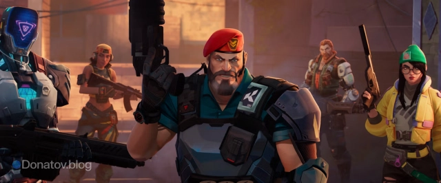 Иллюстрация агентов из синематика Valorant