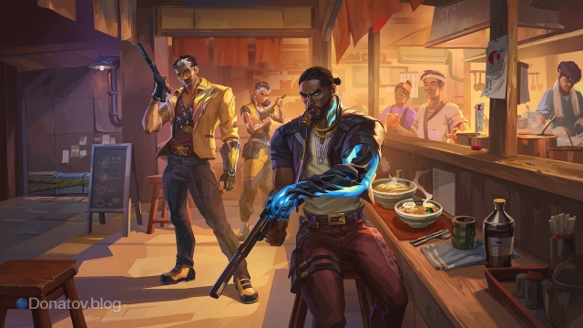 Иллюстрация одной из миссий Veto, Waylay и Tejo