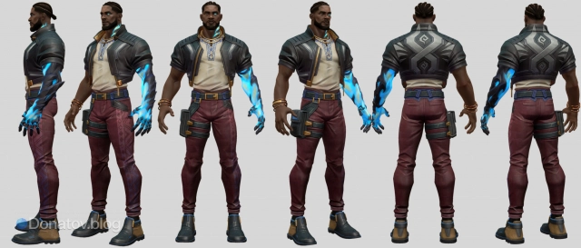 Иллюстрация агента Veto с разных сторон