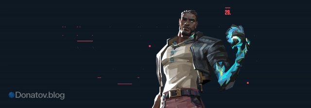 Иллюстрация агента Veto из Valorant