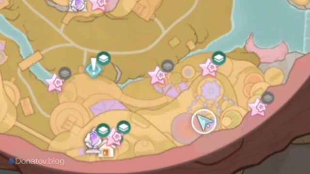 Расположение уровня Roucoco Stage