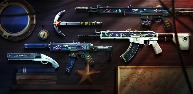 Коллекция «Нептун» в Valorant: облики с тематикой морских кораблей