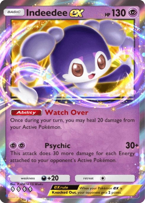 Карта Indeedee ex из Pokemon TCG Pocket