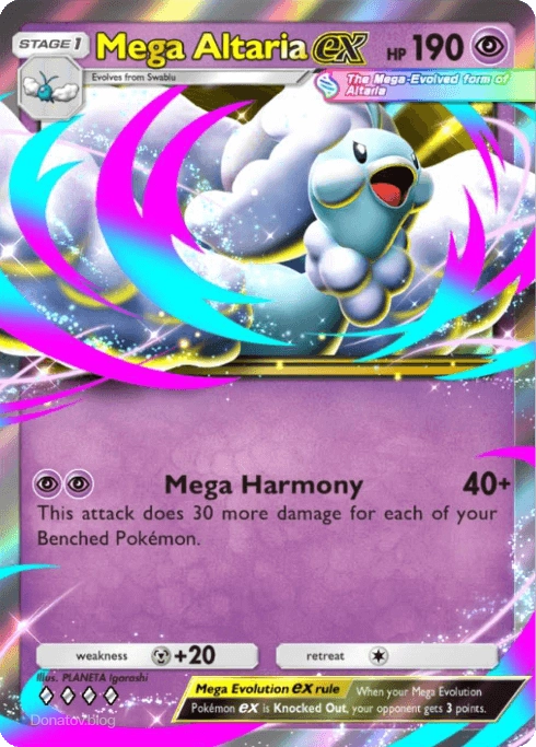 Карта Mega Altaria ex из Pokemon TCG Pocket