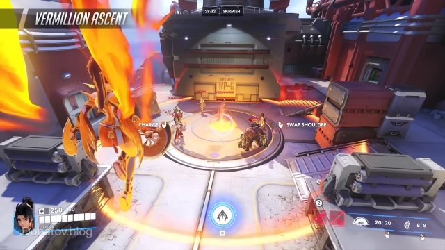 Ань Жань во время активации ультимейта