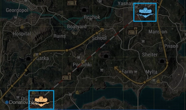 Сияющие острова на карте «Эрангеля»