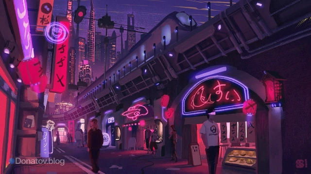 Официальный концепт карты «Ночная Япония»