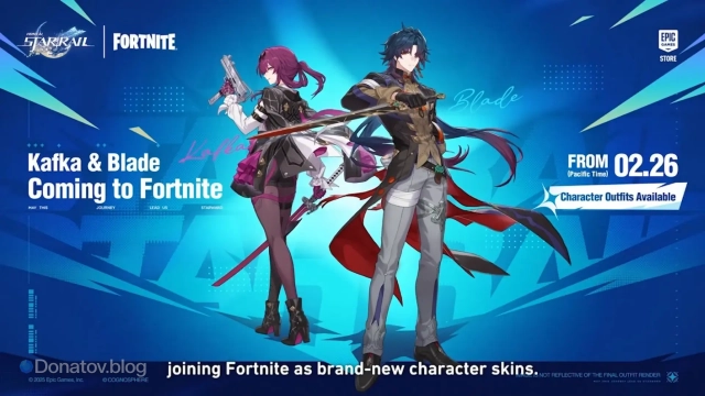 Коллаборация HSR и Fortnite