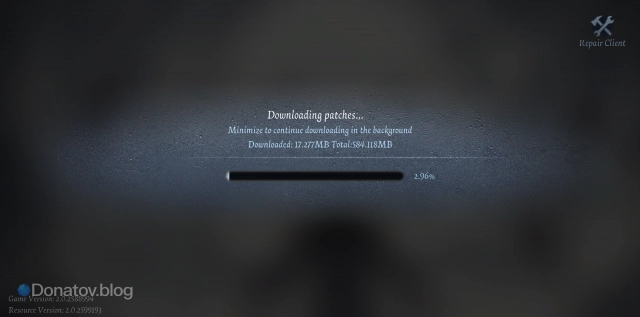 Downloading patches в Identity V