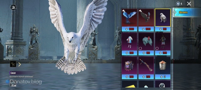 Сокол в обменнике баннера Holla Buddy в PUBG Mobile