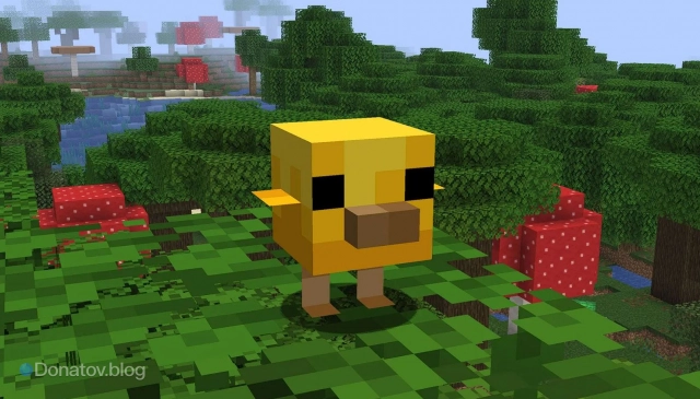Цыплёнок в Minecraft