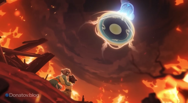 Сила Цзы Бай, остановившая падение небесного шипа на разрушенные Ланг-Ган из тизера «Древний кошмар»