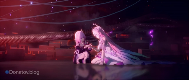 Взрослая Кирена и маленькая Кирена