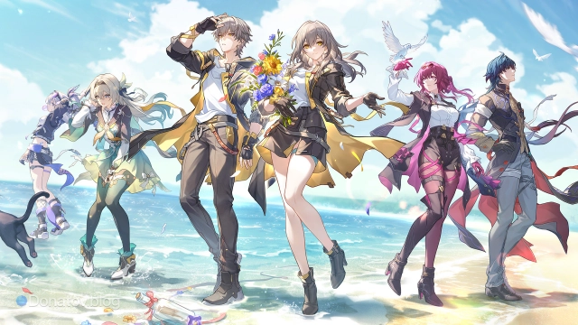 Официальный арт с персонажами Honkai: Star Rail