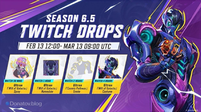 Twitch drops сезона 6.5 Marvel Rivals