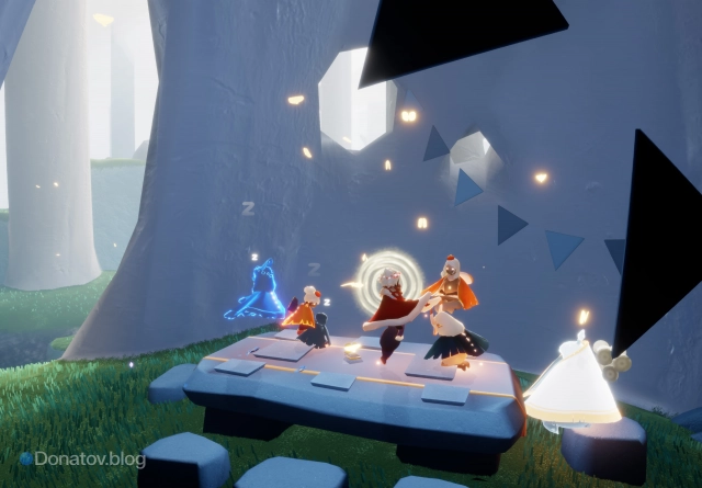 Игроки на ужине у бабушки в Sky