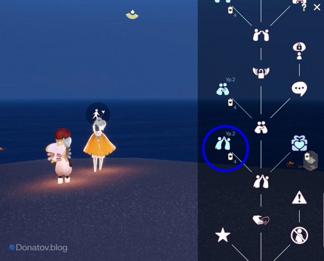 Заблокированные совместные эмоции в ветке дружбы с другим игроком