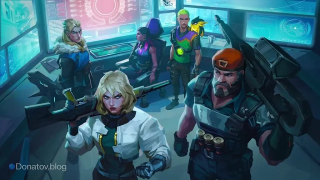 Иллюстрация агента Deadlock из Valorant