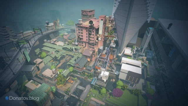 Иллюстрация карты Split в Valorant