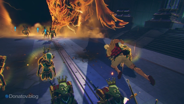 Андре применяет навык «Круши-ломай»