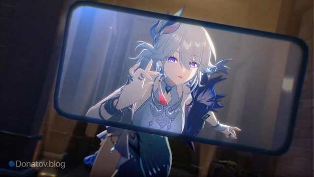 Яо Гуан роняет телефон