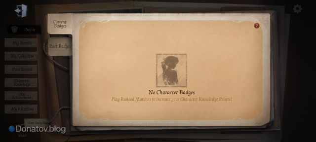 Badge Settings в Identity V