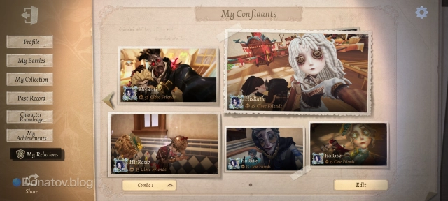 My Relations в Identity V