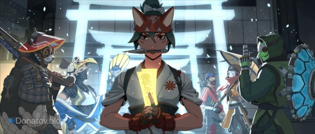 «Ёкаи», представленные с релизом Кирико; Мидзуки изображён справа как ранний концепт