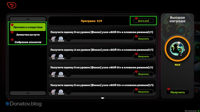 Награды события