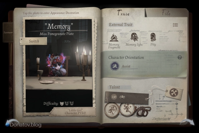 Профиль Little Girl в Identity V