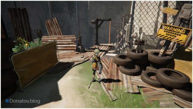 Трос, по которому нужно спуститься