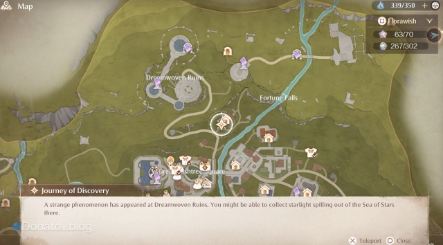 Starlit Pursuit на карте